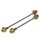 XL Hex Key Skewers Alloy with steel shaft. Anti-Slip Nut. XL length.