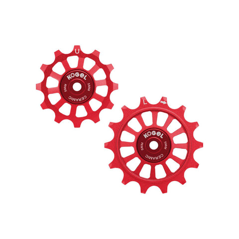 Kogel Gen 2 Oversized Pulley Set Red - Road / 12/14T Full Ceramic