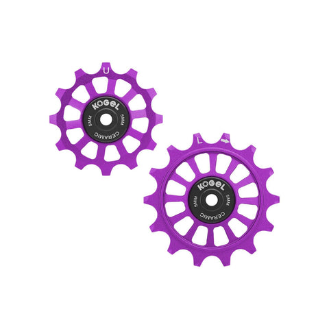 Kogel Gen 2 Oversized Pulley Set Purple - Road / 12/14T Hybrid Ceramic