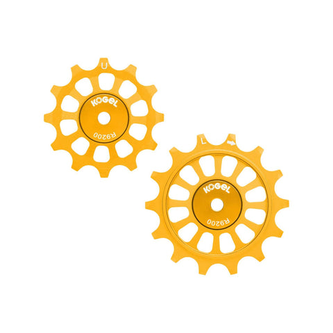 Kogel Gen 2 Oversized Pulley Set Gold - Road / 12/14T Full Ceramic