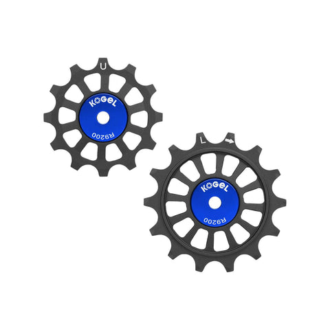 Kogel Gen 2 Oversized Pulley Set Black - Road / 12/14T Hybrid Ceramic