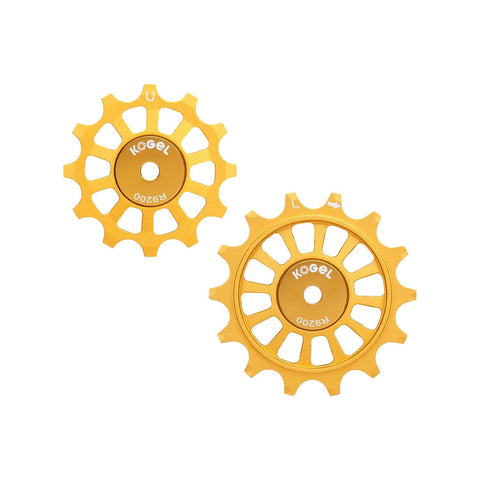 Kogel Gen 2 Oversized Pulley Set Gold - Road / 12/14T Hybrid Ceramic