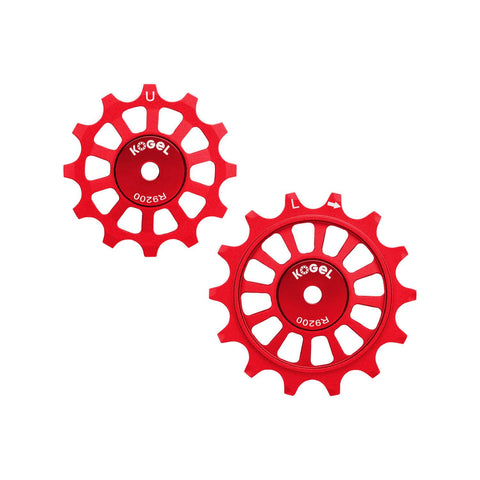 Kogel Gen 2 Oversized Pulley Set Red - Road / 12/14T Hybrid Ceramic
