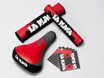 Mafiabikes LA PLAGA Accessories Pack Railed Seat Pad and Griptape for Wheelie / MTB Bikes