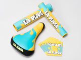 Mafiabikes LA PLAGA Accessories Pack Railed Seat Pad and Griptape for Wheelie / MTB Bikes