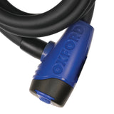 Oxford Cable Lock 12mm x 1800mm Bicycle Lock & Bracket (Key Lock Type)
