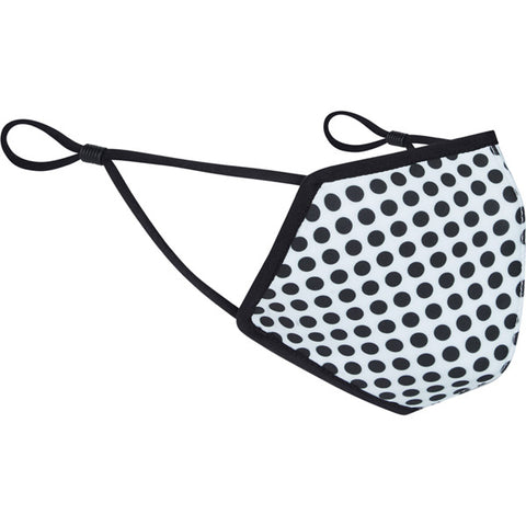 FACE COVERING 3D reusable, polka GY/BK