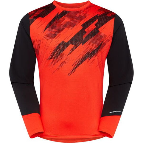 JERSEY Flux LS Trail yth RD/BK age 6-8