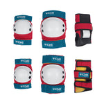 Basic Padset Old SchoolAll-in-one skate protection set.Knee pads, Elbow pads and Wrist guards.Sizes: Jnr, S, M, L.
