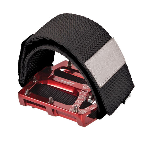 GirdlesWide Nylon Web Pedal Straps.Velcro fastening. Black or Red