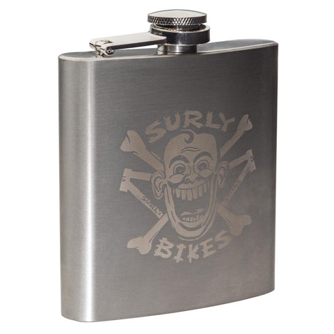 Hip FlaskEngraved Logo.Stainless Steel.