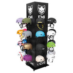 Quad Helmet DisplayFits up to 32 helmets.Free standing. Hangers included.