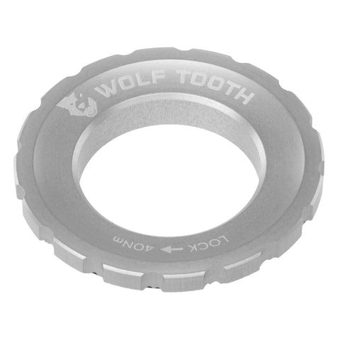 Wolf Tooth Centrelock Rotor Lockring External Spline Silver / One Size