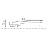 MIRANDA Delta Plus Crank Set (RHS & LHS) 170mm Q: 8 for ISIS standard