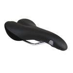 Pilot Leather Saddle V-Tail MTB or Road.320g, Black.