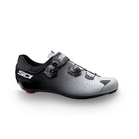 Sidi Genius 10 Mega Fit Road Shoes - Monochrome White/Black / 46