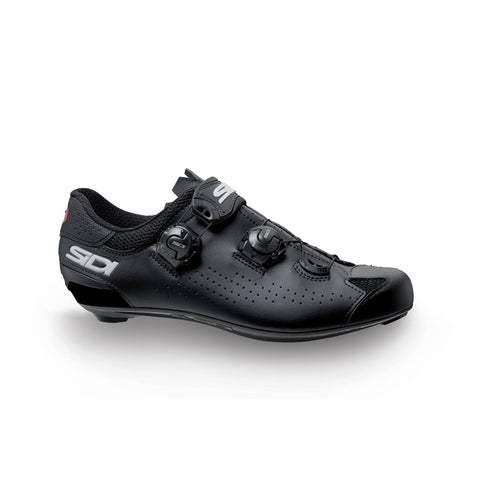 Sidi Genius 10 Mega Fit Road Shoes - Monochrome Black / 45