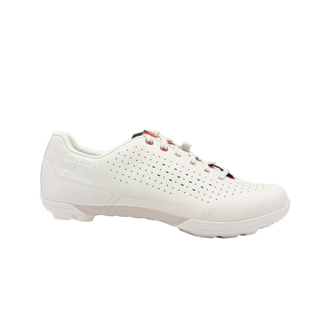 Sidi Polvere Gravel Shoes - Monochrome Ice White/Dark Red / 45