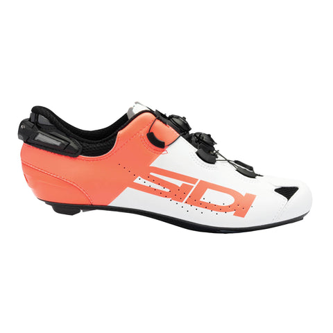 Sidi Shot 2S Pro Road Shoes - Matte Colours White/Coral / 46