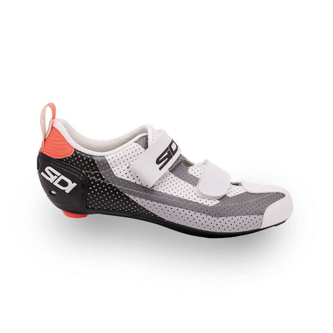 Sidi T-5 Air Triathlon Shoes - Two-Toned Black/White/Coral / 44