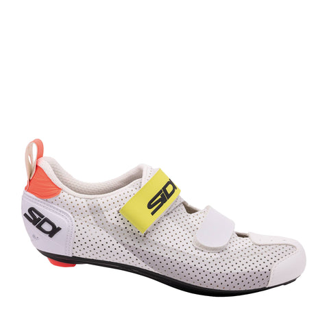 Sidi T-5 Air Triathlon Shoes - Two-Toned Grey/White/Yellow / 40