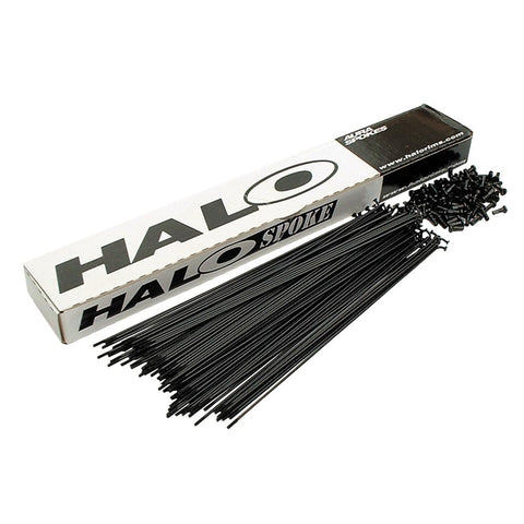 Black Double Butted Spokes Workshop PackAnti-Scratch Black.14/16g