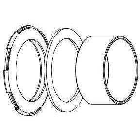 Chris King Bottom Bracket Stepped Spindle Conversion Kit Gen 1 Silver / 24mm / 22mm