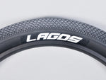 Mafiabikes Lagos Snakeskin 27.5" x 3.00 Tyres All-Terrain Wheelie Bike BLACK (sold in pairs)