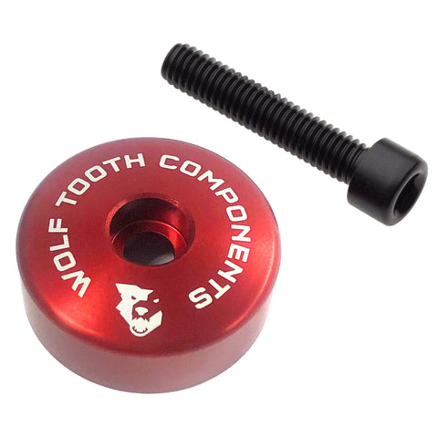 Wolf Tooth Ultralight Stem Cap with Integrated Spacer Red / 10mm