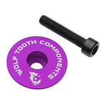 Wolf Tooth Ultralight Stem Cap and Bolt Purple / One Size