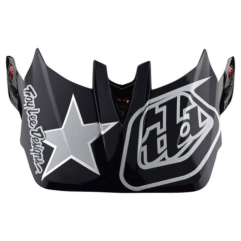 Troy Lee Designs D4 Helmet Replacement Visor Freedom 2.0 - Red/White / One Size
