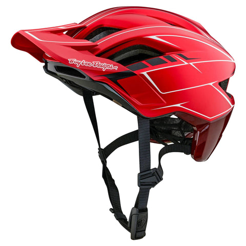 Troy Lee Designs Flowline SE MIPS Helmet Pinstripe - Red / XL/2XL