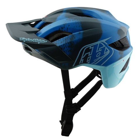 Troy Lee Designs Flowline SE MIPS Helmet Badge Camo - Blue / M/L