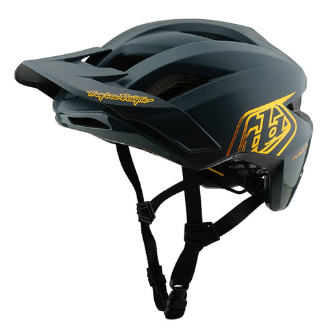 Troy Lee Designs Flowline MIPS Youth Helmet Point - Grey/Gold /
