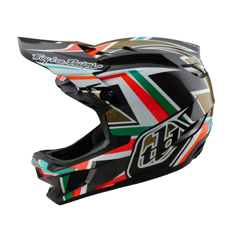 Troy Lee Designs D4 Carbon MIPS Helmet Frames - Black/Gold / S