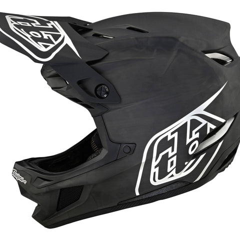 Troy Lee Designs D4 Carbon MIPS Helmet Stealth - Black/Silver / S