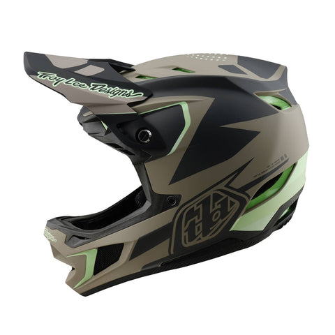 Troy Lee Designs D4 Composite MIPS Helmet Optic - Timber / S