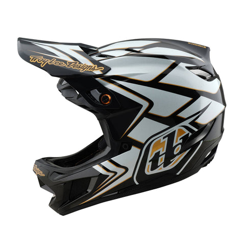 Troy Lee Designs D4 Composite MIPS Helmet Ghostwing - White / L