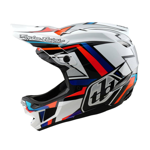 Troy Lee Designs D4 Composite MIPS Helmet Frames - White/Silver / XL