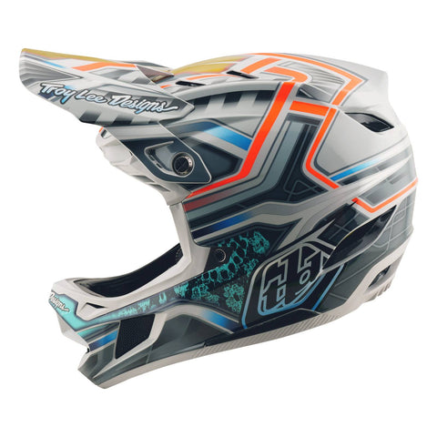 Troy Lee Designs D4 Composite MIPS Helmet Lowrider - Grey / XL
