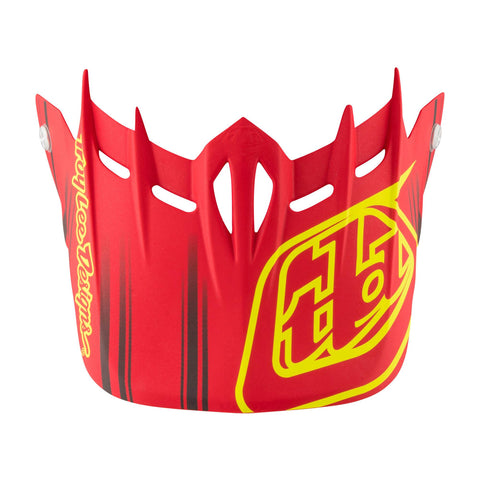 Troy Lee Designs D2 Helmet Replacement Visor Fusion Red / One Size