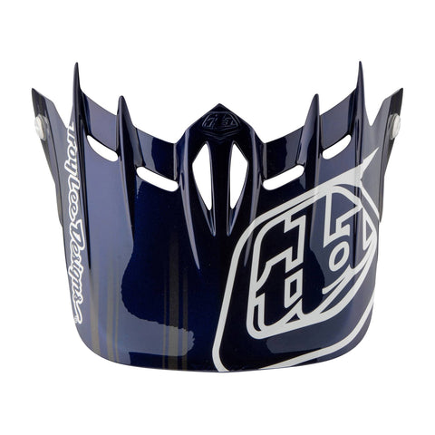Troy Lee Designs D2 Helmet Replacement Visor Fusion - Blue / One Size
