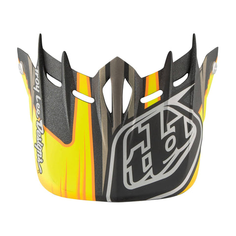 Troy Lee Designs D2 Helmet Replacement Visor Pulse Black / One Size