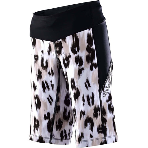 Troy Lee Designs Luxe Women's Shorts - Shell Only Wild Cat - White / S