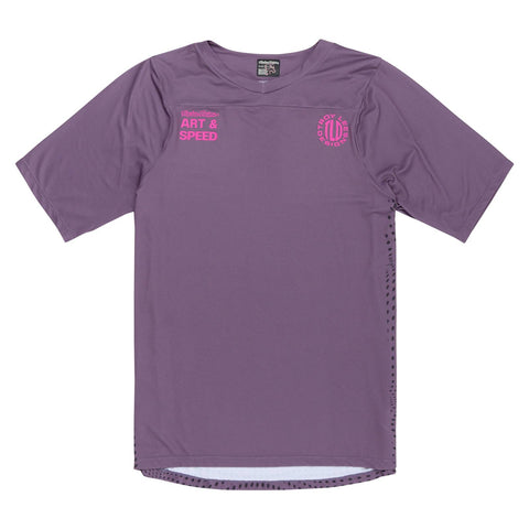 Troy Lee Designs Skyline Short Sleeve Jersey Radioscape - Deep Purple / L