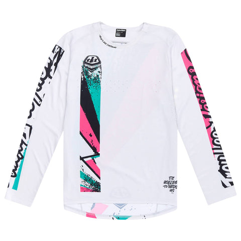 Troy Lee Designs Sprint Jersey Full Pull - Chalk / S
