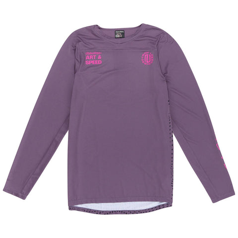 Troy Lee Designs Skyline Long Sleeve Jersey Radioscape - Deep Purple / L