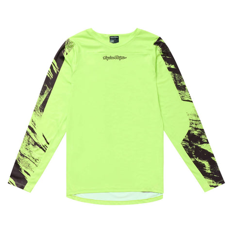 Troy Lee Designs Skyline Chill Long Sleeve Jersey Rockslide - Glo Yellow / L