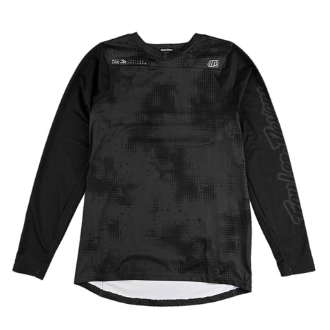 Troy Lee Designs Skyline Chill Long Sleeve Jersey Scattered - Carbon / L