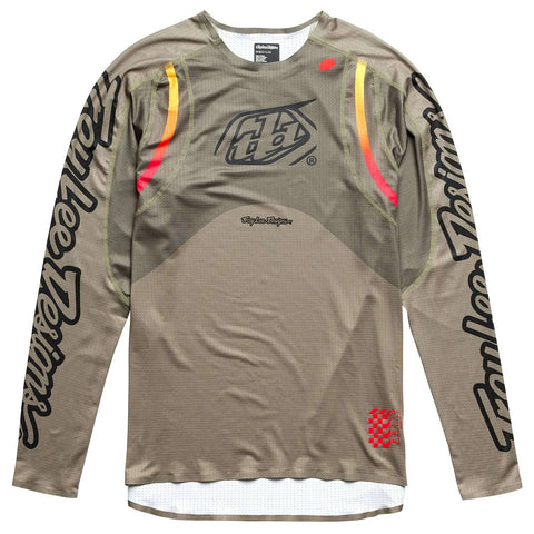 Troy Lee Designs Sprint Ultra Long Sleeve Jersey Pinned - Olive / 2XL